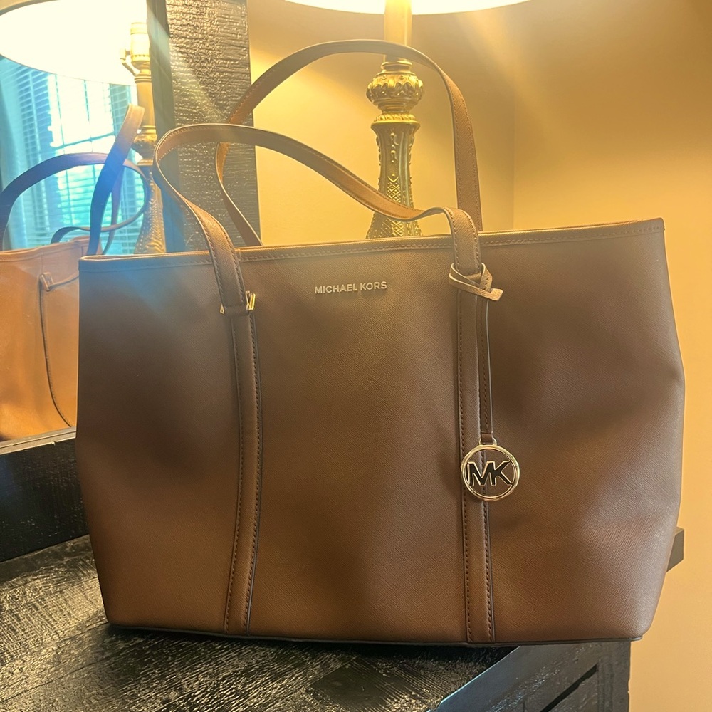 Michael Kors Brown Large Leather Tote